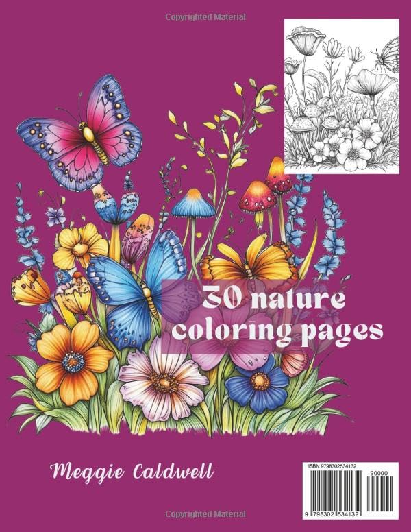 Nature: Adult Coloring Book for Women with Nature Scenes Adult Calming Color Collection WoodArtSupply