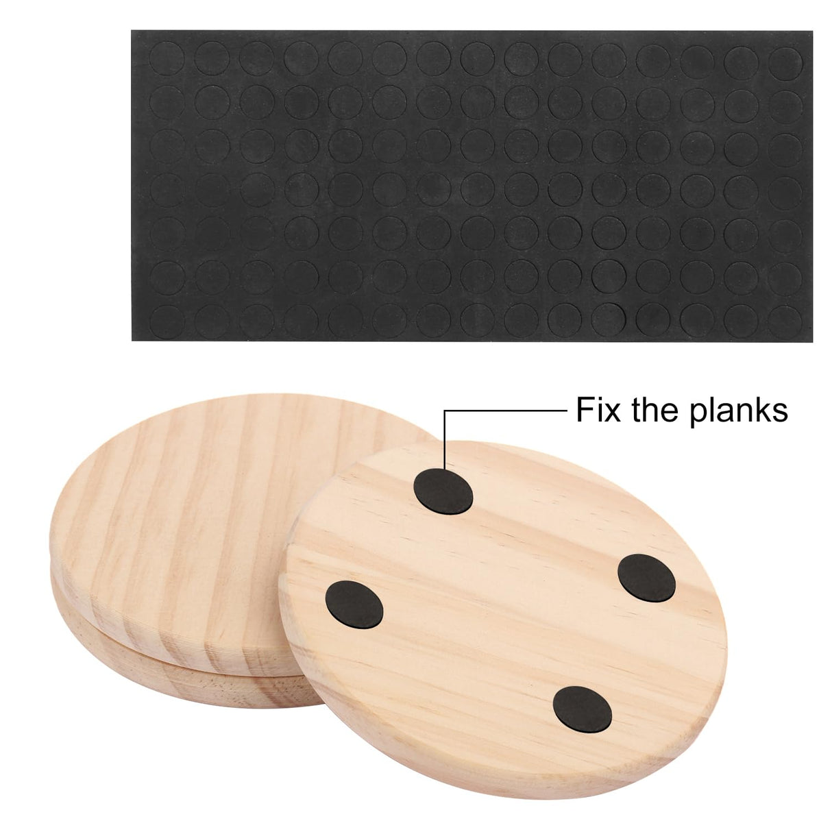 36 PCS 4 Inch Unfinished Wood Coasters, Premium Round Wooden Plaques for DIY Crafts, Drawing, Painting, Wood Engraving, Wood Burning, Laser Scroll Sawing and Home Decoration GNIEMCKIN