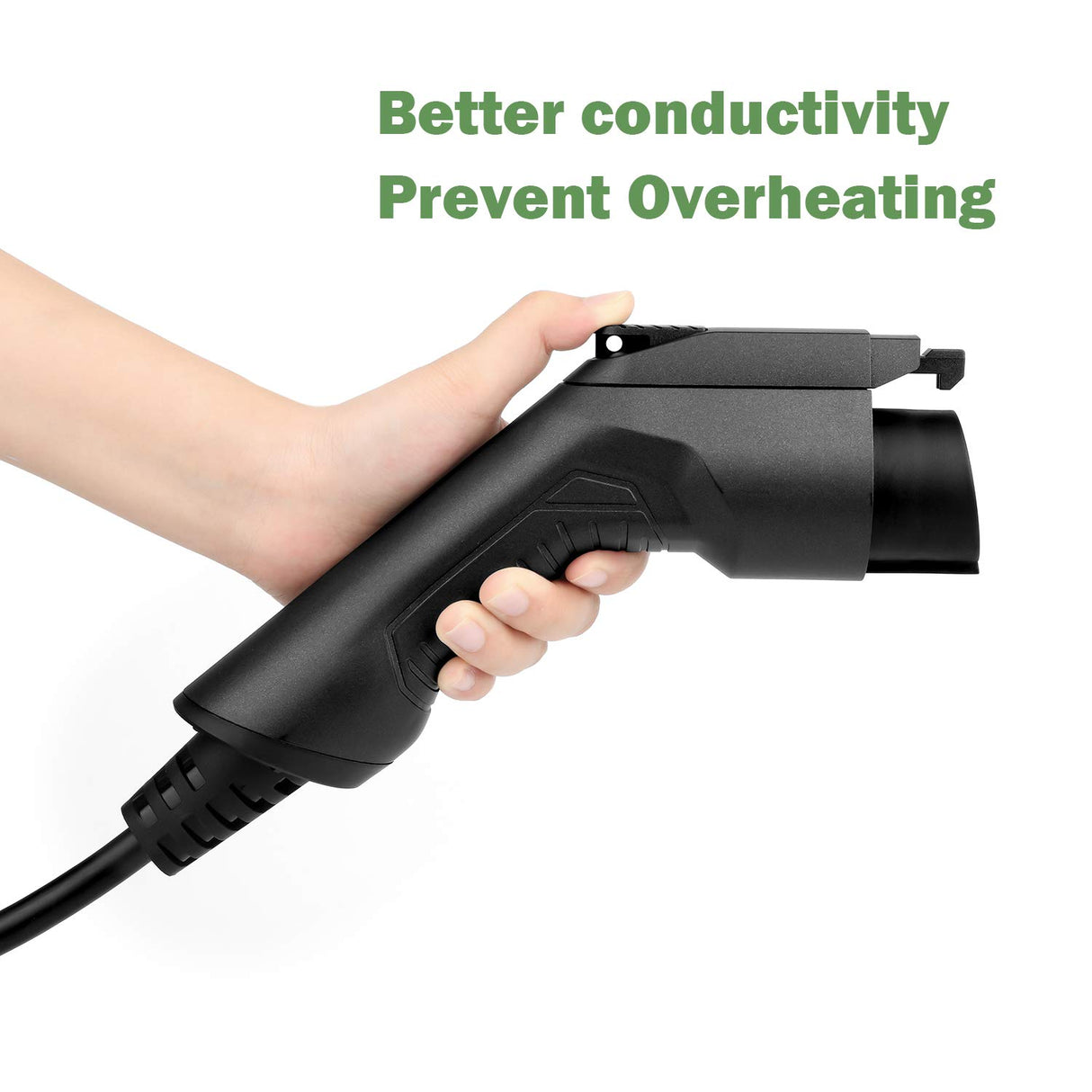 40A 20 Feet EV Charger Extension Cord for J1772 Electric Vehicle Charging Stations Black LEFANEV