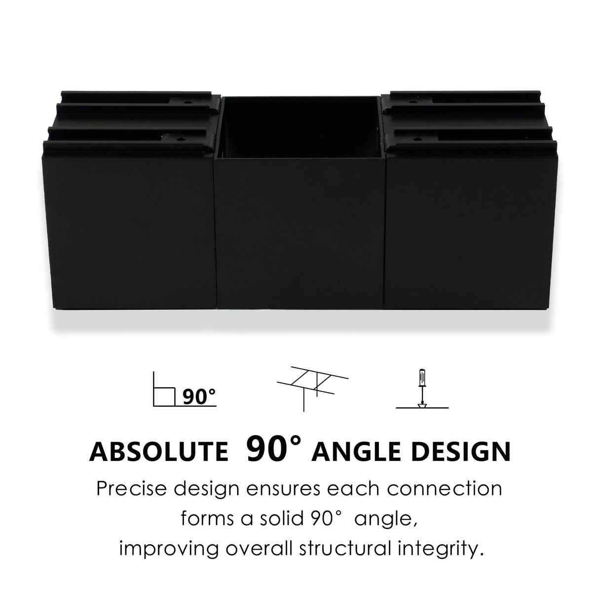 2 Sets DIY Pergola Brackets 3-Way Right Angle Corner Bracket, Gazebo Hardware Kits for Outdoor Patio Pergola Extension Wood Stand Kit Kozyard