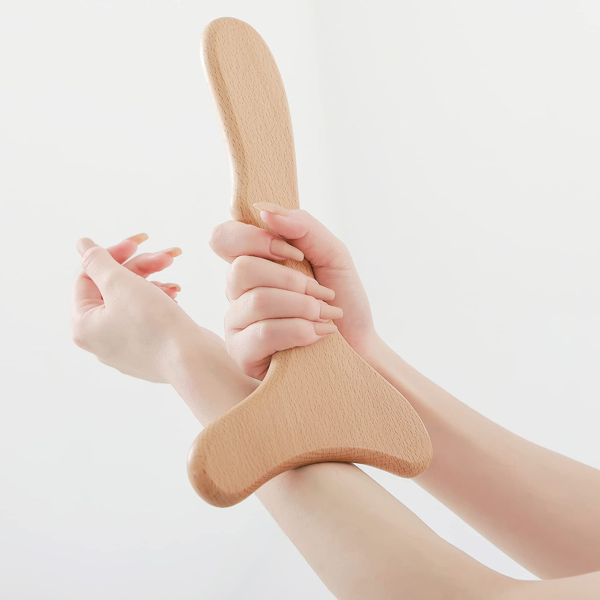 Komogir Wood Therapy Massage Tool Wooden Lymphatic Drainage Massager Body Sculpting Tools for Maderoterapy,Gua Sha,Muscle Release-11 * 6inches Komogir