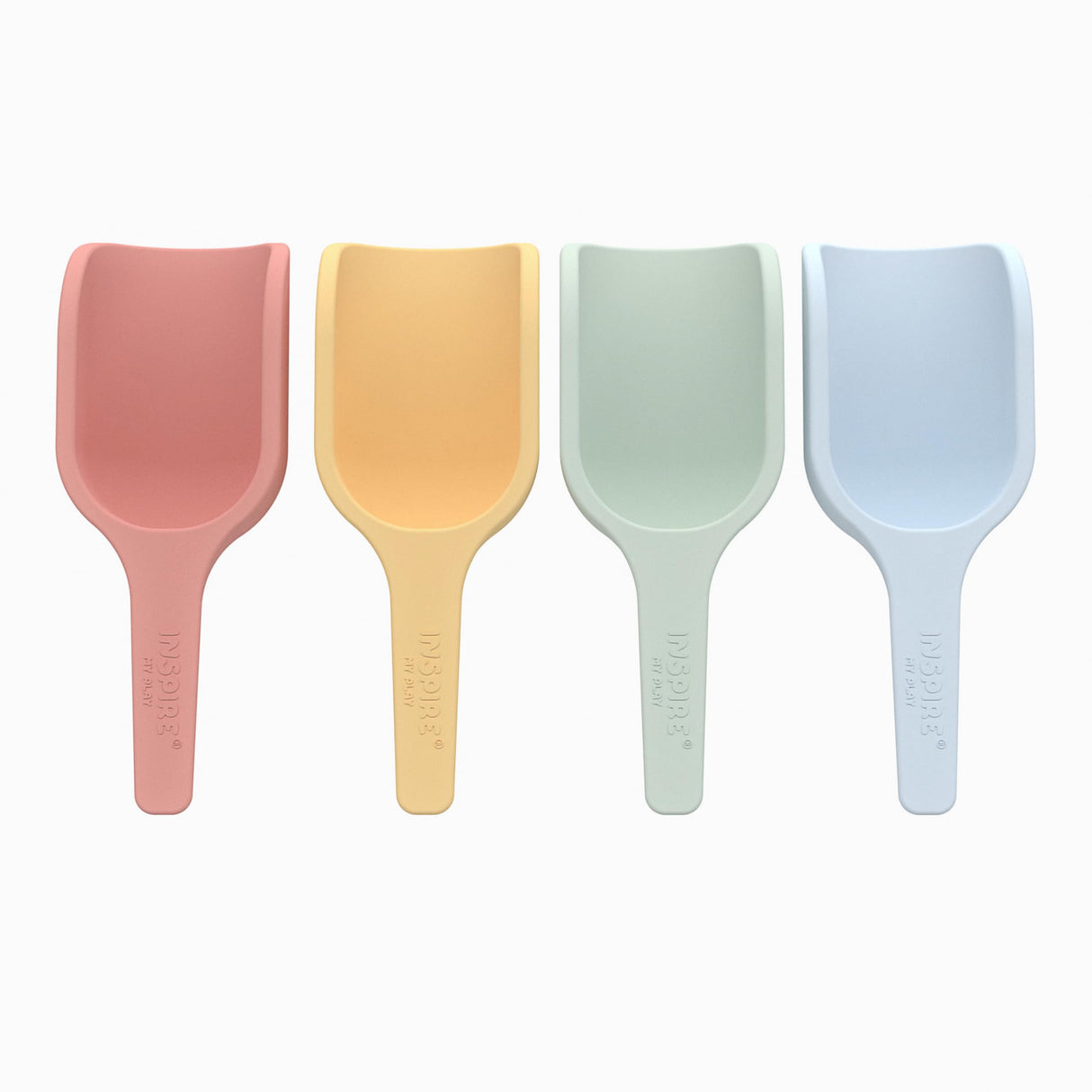 Inspire My Play - 4 x Mini Silicone Scoops - Perfect for Sensory PlayTray - Sensory Bin Accessories - Special Education Classroom Supplies - Montessori Education Toys - Multi-Purpose Shovel Inspire My Play