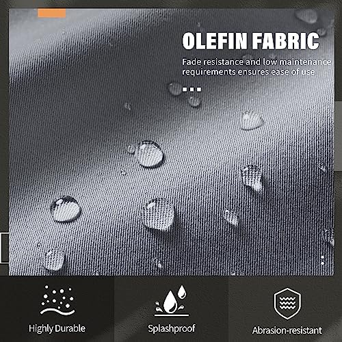 Solaste Outdoor Couch Aluminum Patio Furniture Sofa, 3-Seat All-Weather Metal Outdoor Patio Furniture with Cushions,Dark Grey Solaste