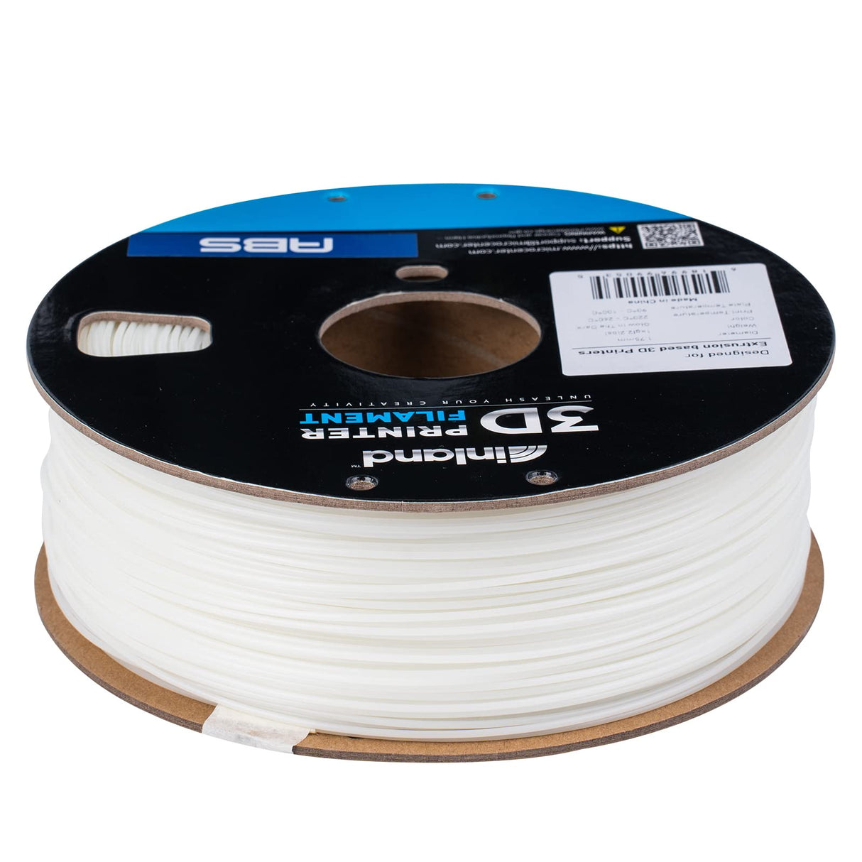INLAND ABS Filament 1.75mm, ABS 3D Printing Filament, Dimensional Accuracy +/- 0.03 mm - 1kg Cardboard Spool (2.2 lbs) - Heat Resistant Glow in The Dark ABS Filament INLAND
