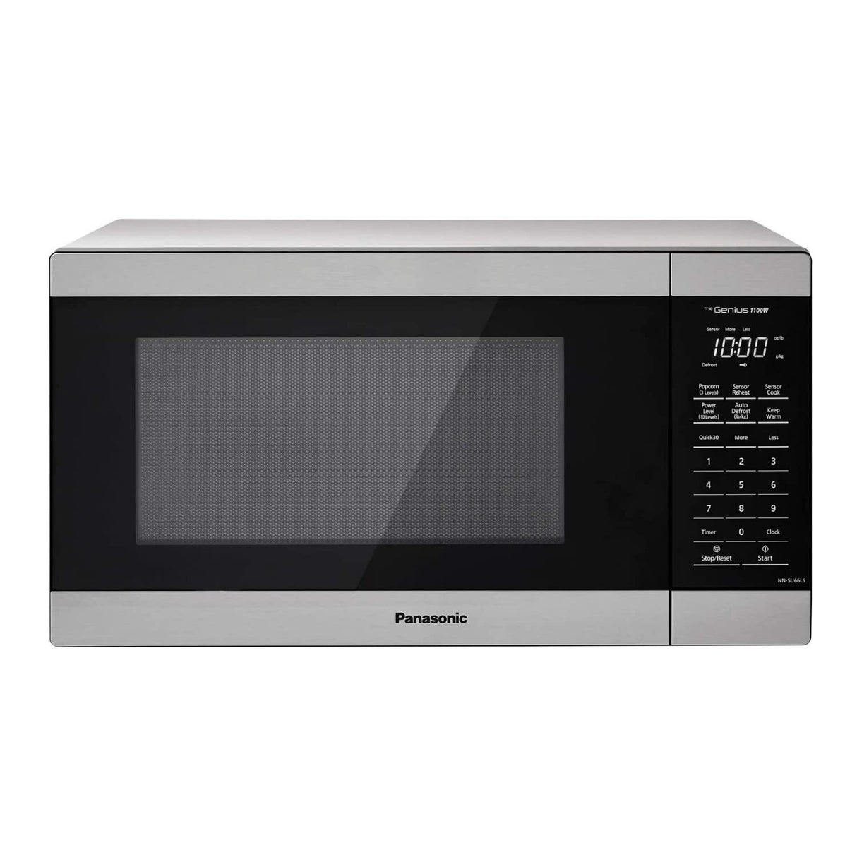 Panasonic NN-SU66LS 1100W with Genius Sensor Cook and Auto Defrost Countertop Microwave Oven, 1.3 cu ft, Stainless Steel Panasonic