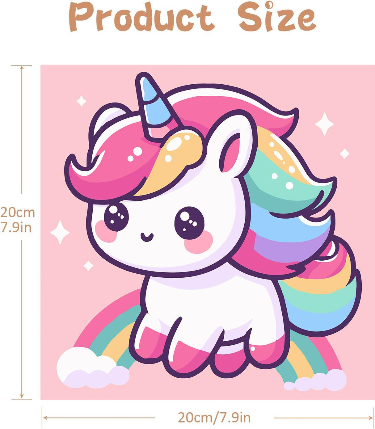 HOIYLDS Framed 4 Pack Paint by Number for Kids, Cute Animals Paint by Numbers for Kids Ages 8-12, Paint by Numbers Kits Children Beginner, DIY Acrylic Oil Painting for Home Wall Decor (8x8inch) HOIYLDS