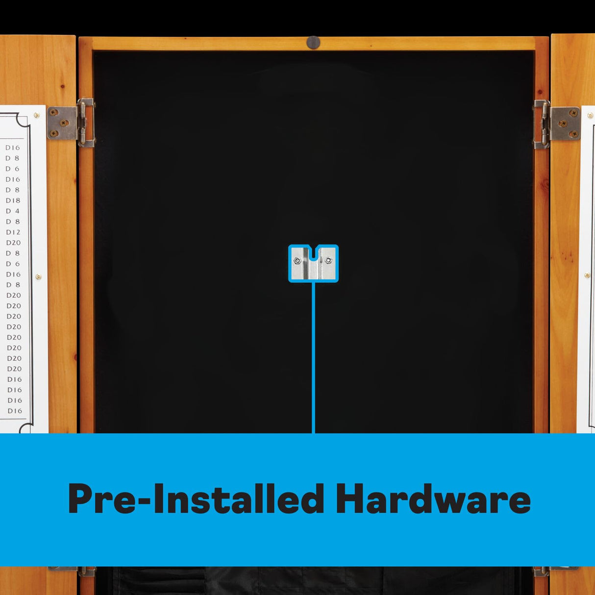 Viper Metropolitan Solid Wood Sisal/Bristle Steel Tip Dartboard Cabinet: Cabinet Only (No Dartboard), Oak Finish Viper