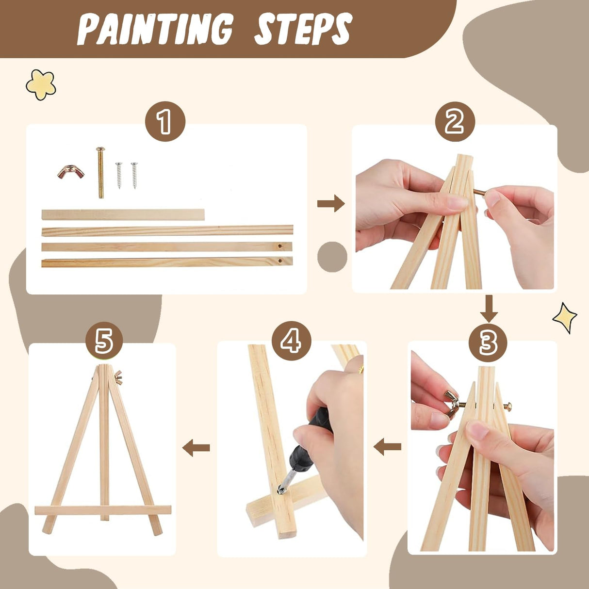 XTCIXAL 4 Pack Paint by Numbers Kit for Adults with Framed and Easel, Christmas Paint by Number Kits, Candles Snowman Truck Wreath Acrylic Oil Painting for Home Wall Decor (8x12 Inch) XTCIXAL