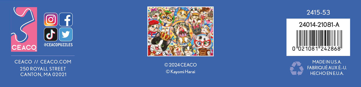 Ceaco - Character Cats - 500 Piece Jigsaw Puzzle Ceaco