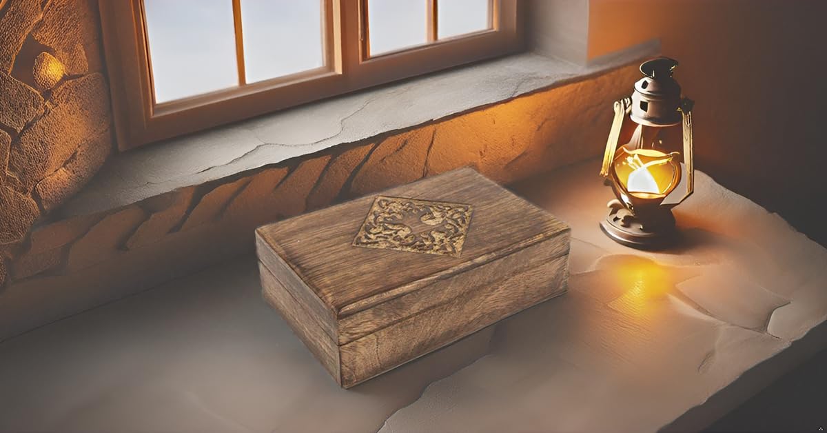 Great Birthday Gift Handmade Decorative Wooden Jewelry Box Tree Of Life Carving Jewelry Organizer Keepsake Box Treasure Chest Trinket Holder Watch Box Storage Lock Box 8 x 5 Inch Housewarming Gift The Great Indian Bazaar