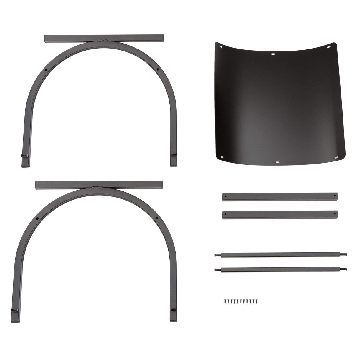 DOEWORKS Small Decorative Indoor/Outdoor Firewood Racks Fireside Log Rack, Black DOEWORKS