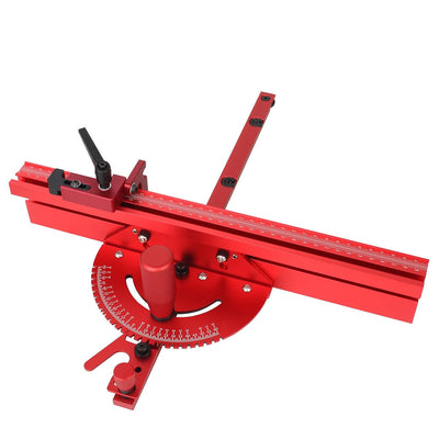 Table Saw Precision Miter Gauge System - For 30mm or 45mm T Track, With Miter Gauge Fence & Bar - Miter Gauge for Table Saw