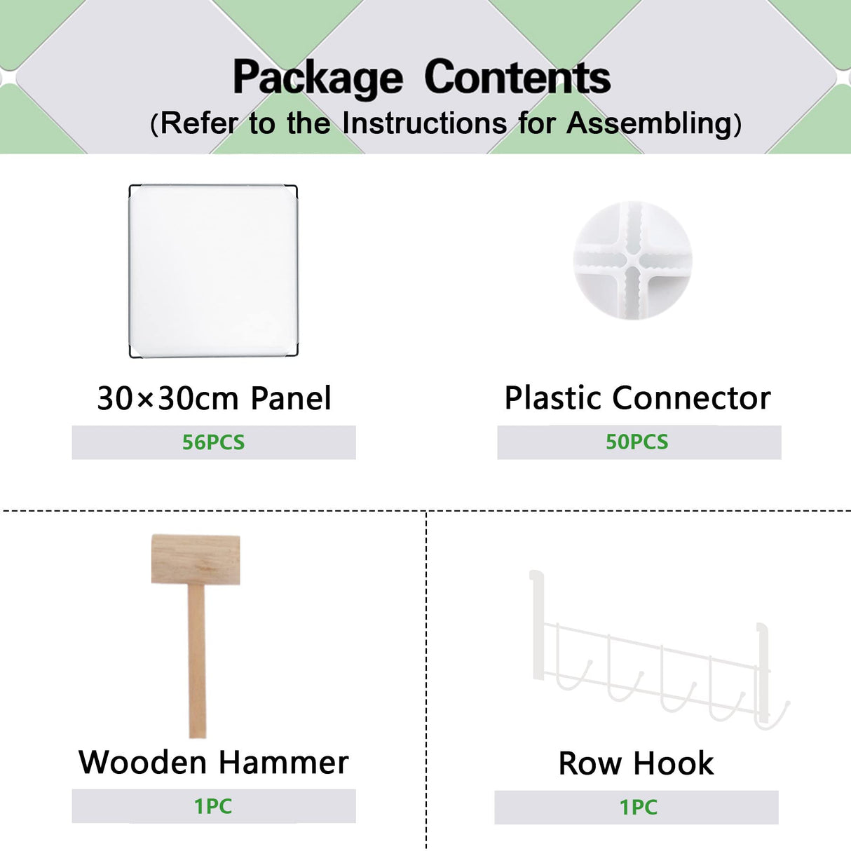 C&AHOME Cube Storage Organizer, 16-Cube Shelves Units, Plastic Storage Cubes, DIY Closet Organizer, Modular Closet Storage Shelves Ideal for Home, Bedroom, 48.4" L × 12.4" W × 48.4" H Milky UPCS16M C&AHOME