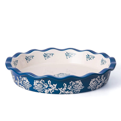 Wisenvoy Pie Pan Ceramic Pie Dish Pie Plate Deep Dish Pie Pan Non-Stick Pie Pans for Baking Pie Pans Pie Dishes