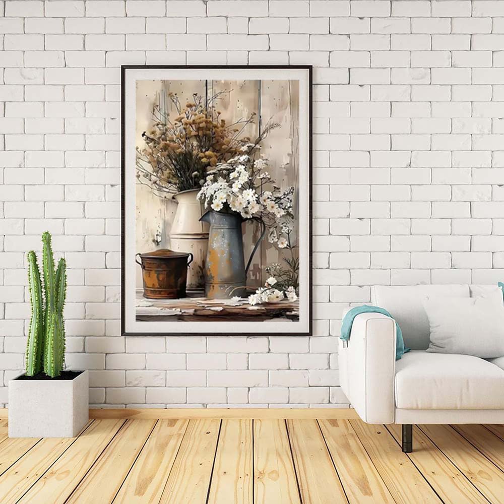 ZQEATRY Diamond Painting Kits for Adults,5D Full Round Drill Diamond Art Yellow Flowers,DIY Diamond Dots with Paint by Diamonds Painting Kit for Home Decor 12x16inch ZQEATRY