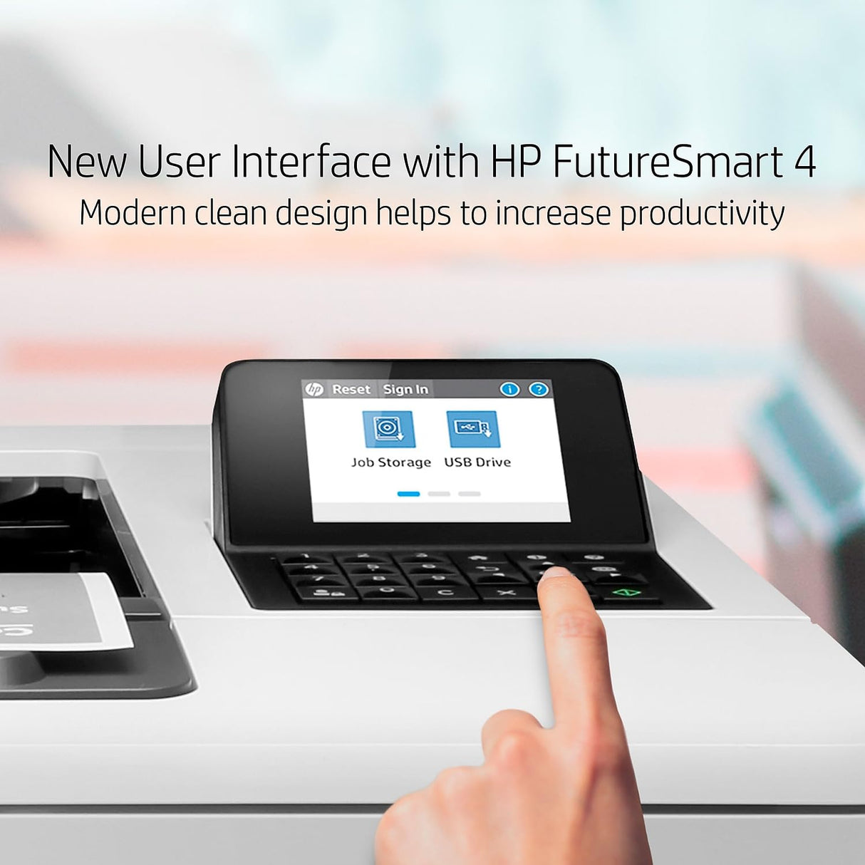 HP LaserJet Enterprise M507n Monochrome Printer with built-in Ethernet (1PV86A), White HP