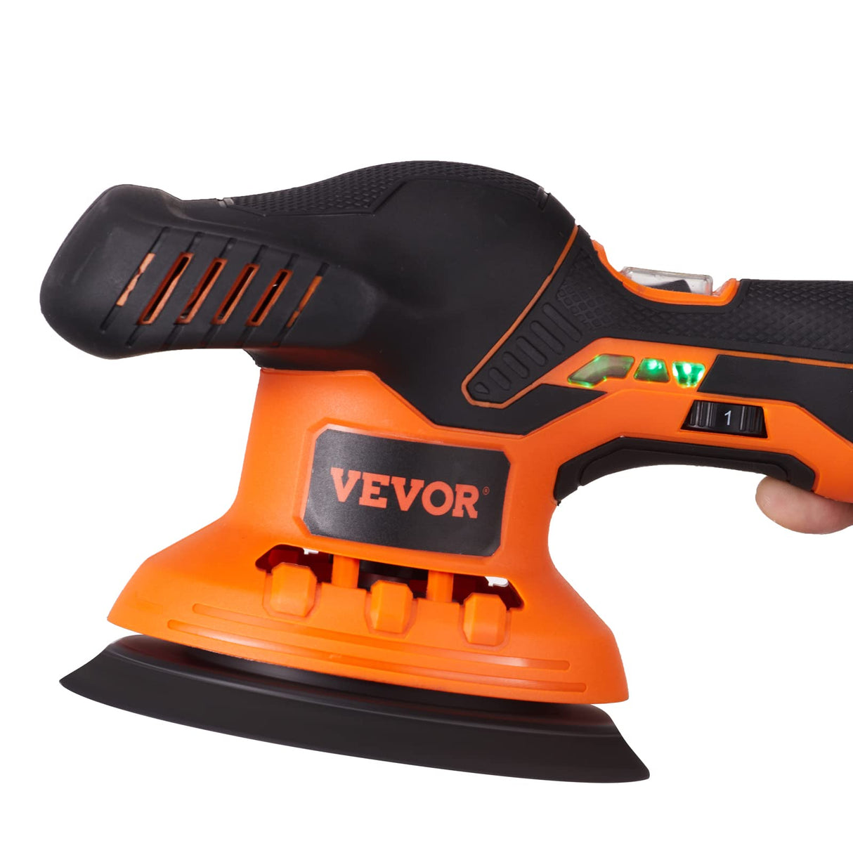 VEVOR Cordless Buffer Polisher, 6-Inch Random Orbital Polisher for Cars, 6 Variable Speed 5200RPM, with 1PC 12V Rechargeable Battery, Wireless Polisher Kit for Car Detailing/Polishing/Waxing VEVOR