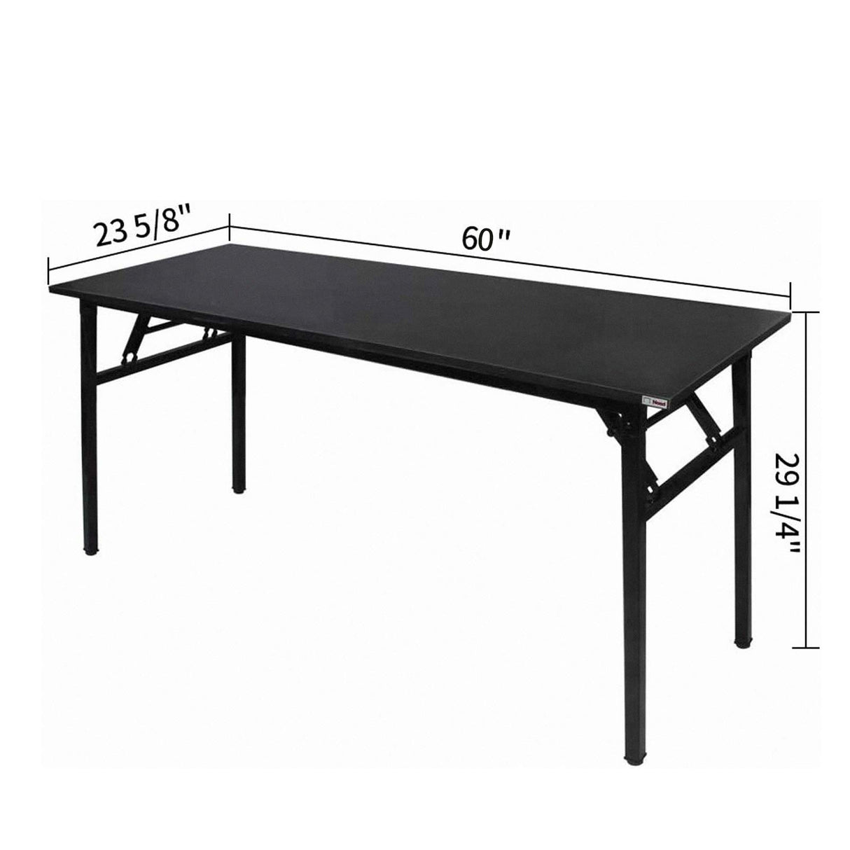 Need Home Office Desk - 60 Inches Large Computer Desk Sturdy Black Table Foldable Desk Gaming Computer Table No Assembly Required AC5CB 60 inch Need
