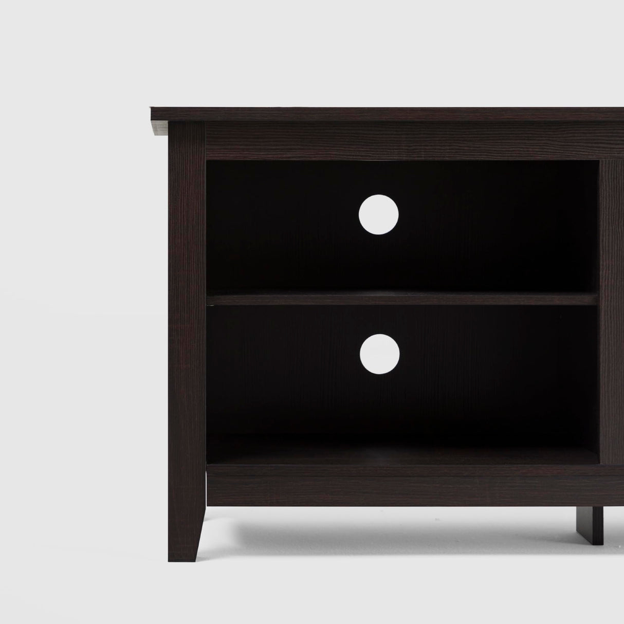 Walker Edison Wren Classic 6 Cubby TV Stand for TVs up to 80 Inches, 70 Inch, Espresso Walker Edison