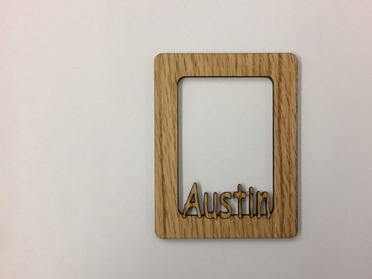 Personalized Name Picture Frame (Magnet holds 2x3 Photo) Legacy Images