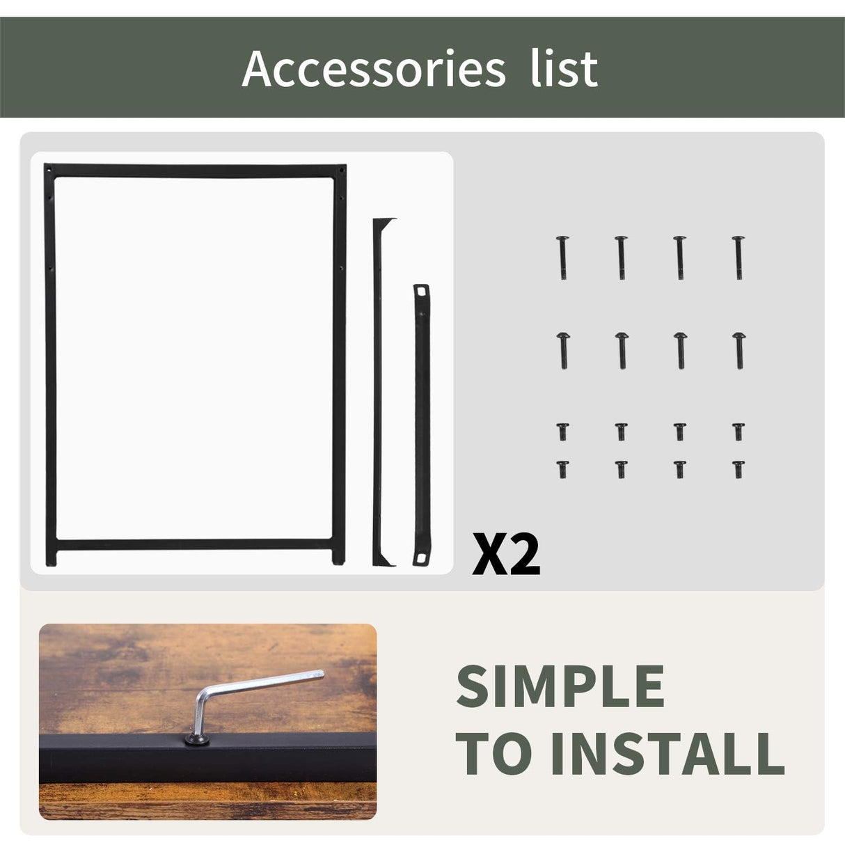 Computer Desk,47.2 inches Home Office Desk Writing Study Table Modern Simple Style PC Desk with Metal Frame,Brown BestOffice