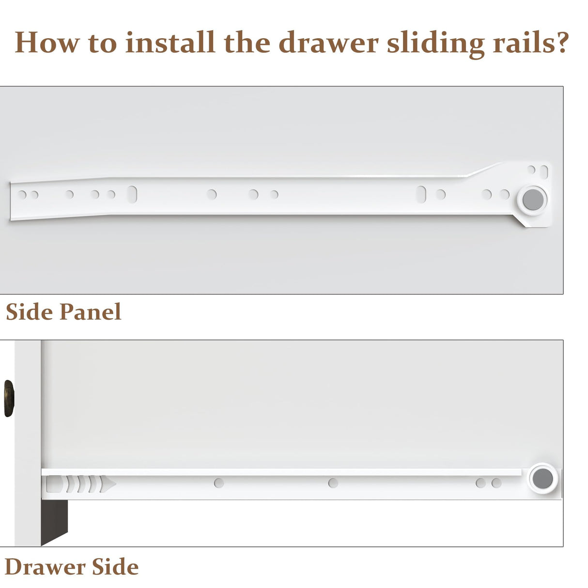 RoyalCraft Large White Fluted 3 Drawer Dresser for Bedroom, Wide Chest of Drawers for Closet, Modern Wood Dresser Wide Nightstand Cabinet for Living Room RoyalCraft