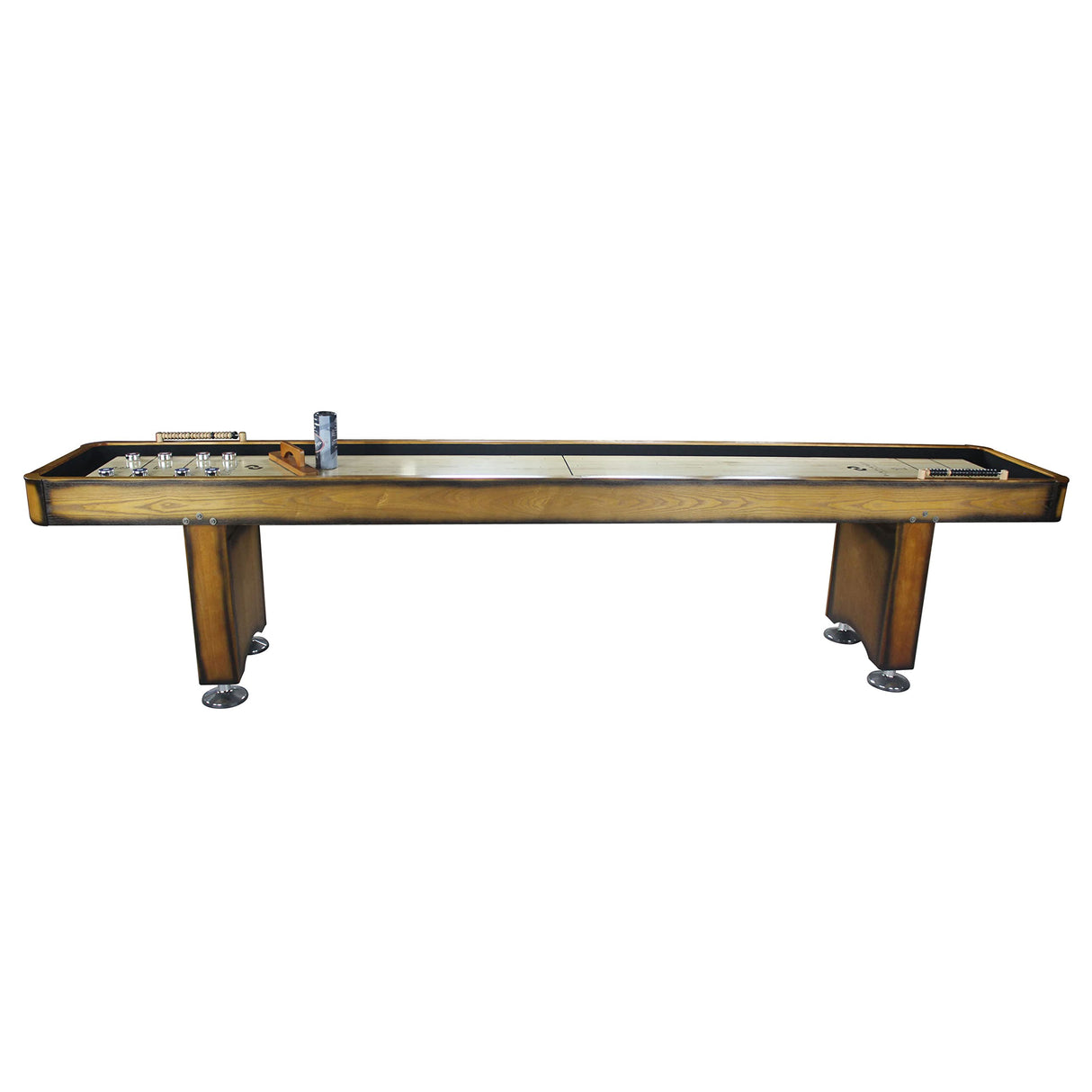 Playcraft Georgetown Honey 12 Foot Shuffleboard Table Playcraft
