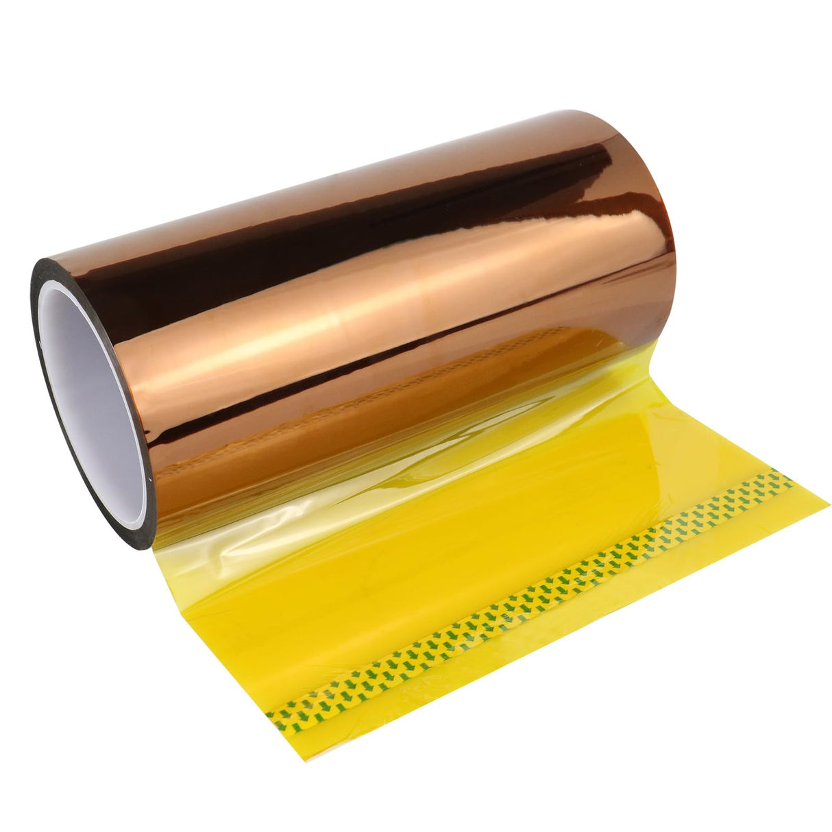 BOMEI PACK Polyimide Tape, 1 Pack High-Temperature Resistant Tape 8inch x 33m(108ft), No Residue Heat-Resistant Tape for Electric Task, 3D Printing, Soldering, Sublimation, Masking BOMEI PACK