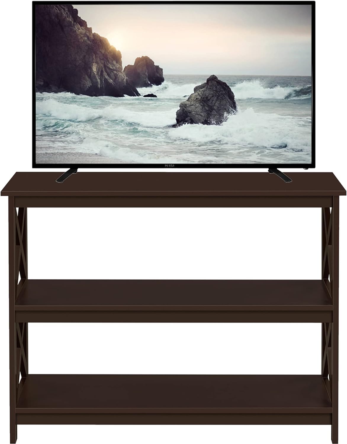 Yaheetech Television Stands & Entertainment Centers with 3 Tier Storage Shelf TV Stand for Living Room, Espresso Yaheetech