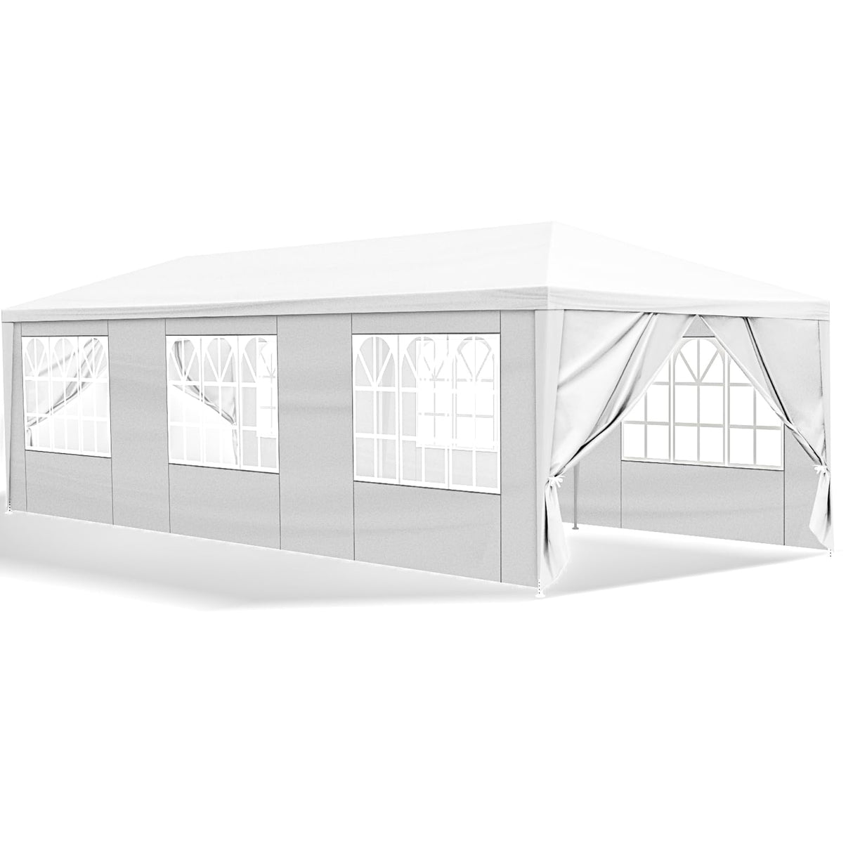 SEALAMB Party Canopy Tent 10x30FT with 8 Removable Waterproof Sidewalls, Outdoor Large Canopy Tent Paito Gazebo Party Tent Wedding Tents for Backyard SEALAMB