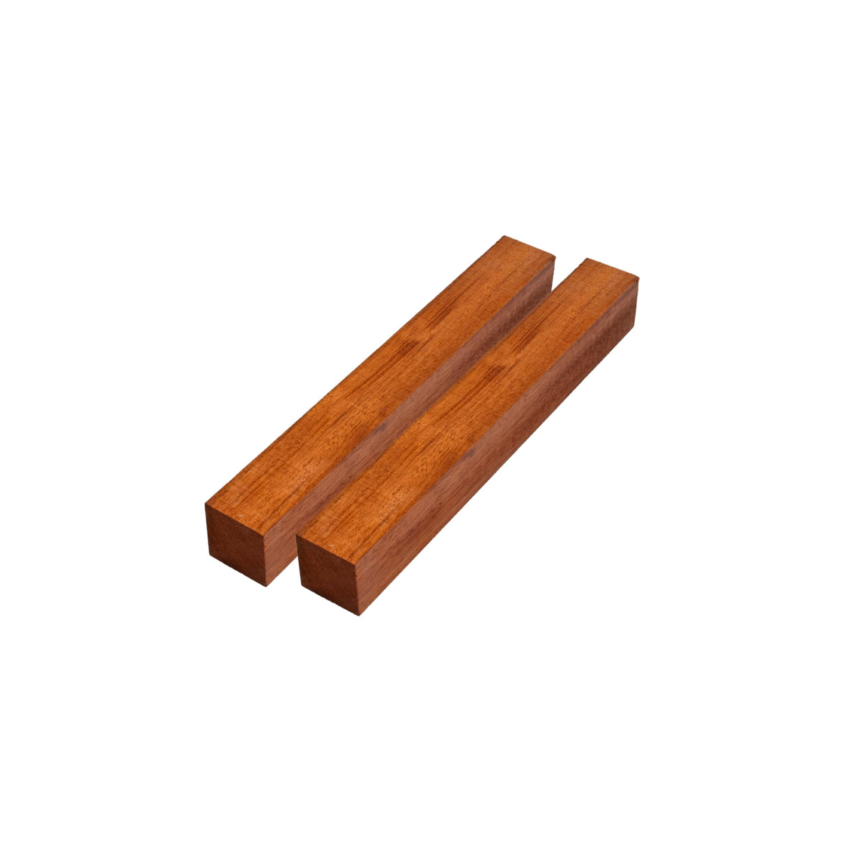 Exotic Wood Zone Honduran Mahogany Turning Wood Blanks (2 pcs) - Kiln-Dried Exotic Wood and Raw Lumber for Sustainable Woodworking, Woodcraft, and Lathe Projects (1-1/2" x 1-1/2" x 6") Exotic Wood Zone