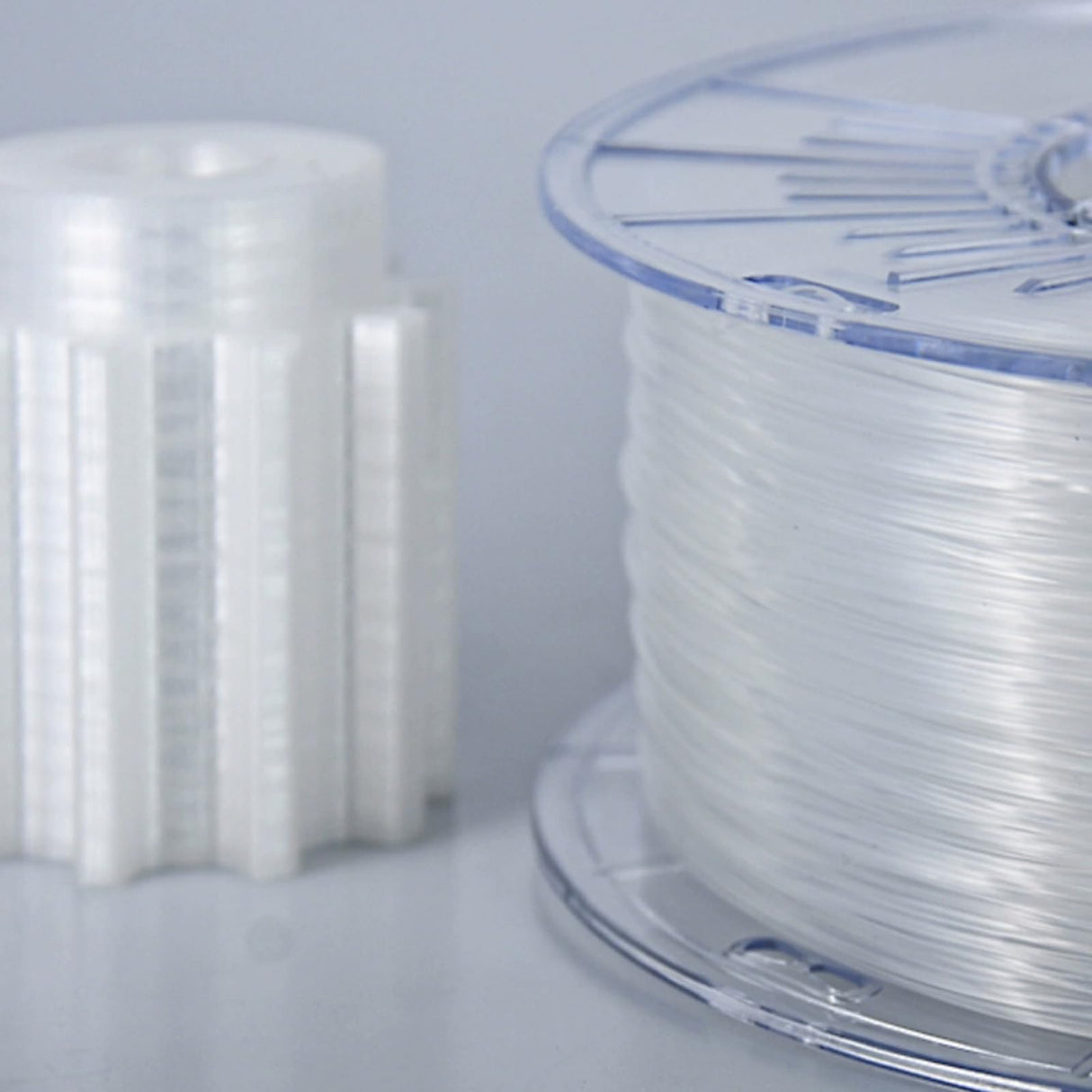PMMA Filament, Transparent Filament 1.75mm Suitable for FDM 3D Printer, 1kg Spool, Polymethylmethacrylate Spriour