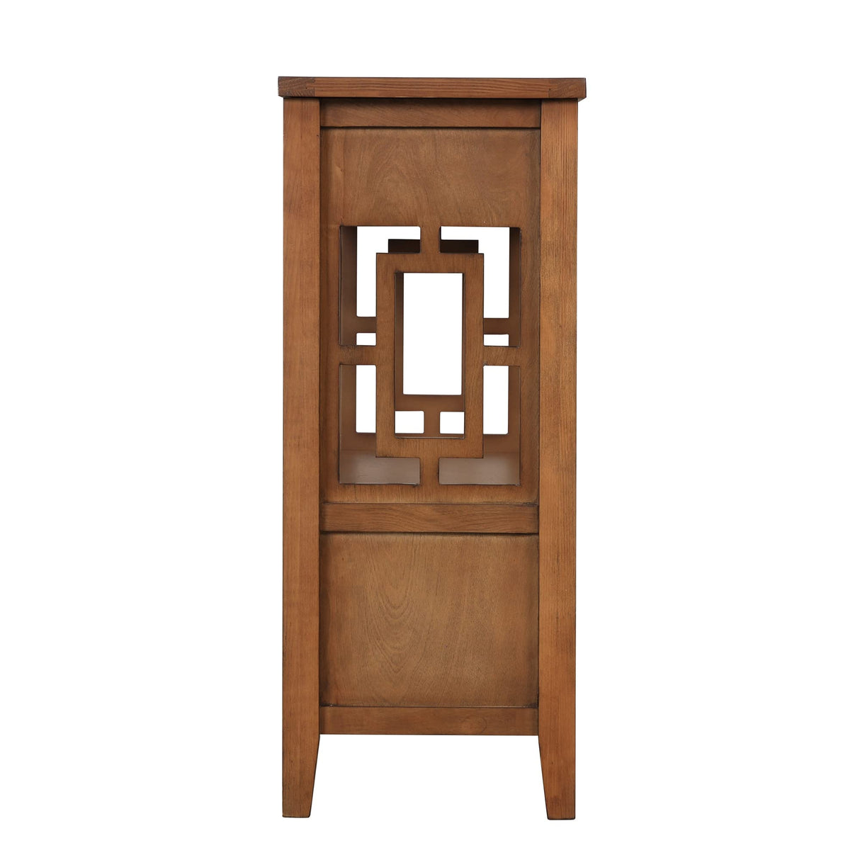 L“KeKe 36 Inch Country Farmhouse Console Table with 4 Drawers and 1 Storage Shelf Pine Wood Suitable for Entryway Entrance Living Room Bedroom L“KeKe