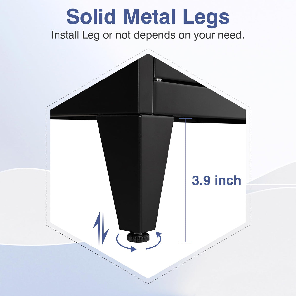 LISSIMO Metal Storage Cabinet,Home Office Cabinet with Doors and Adjustable Shelves,Locking Cabinet with Adjustabl Leg Levelers Assembly Required(Black) LISSIMO