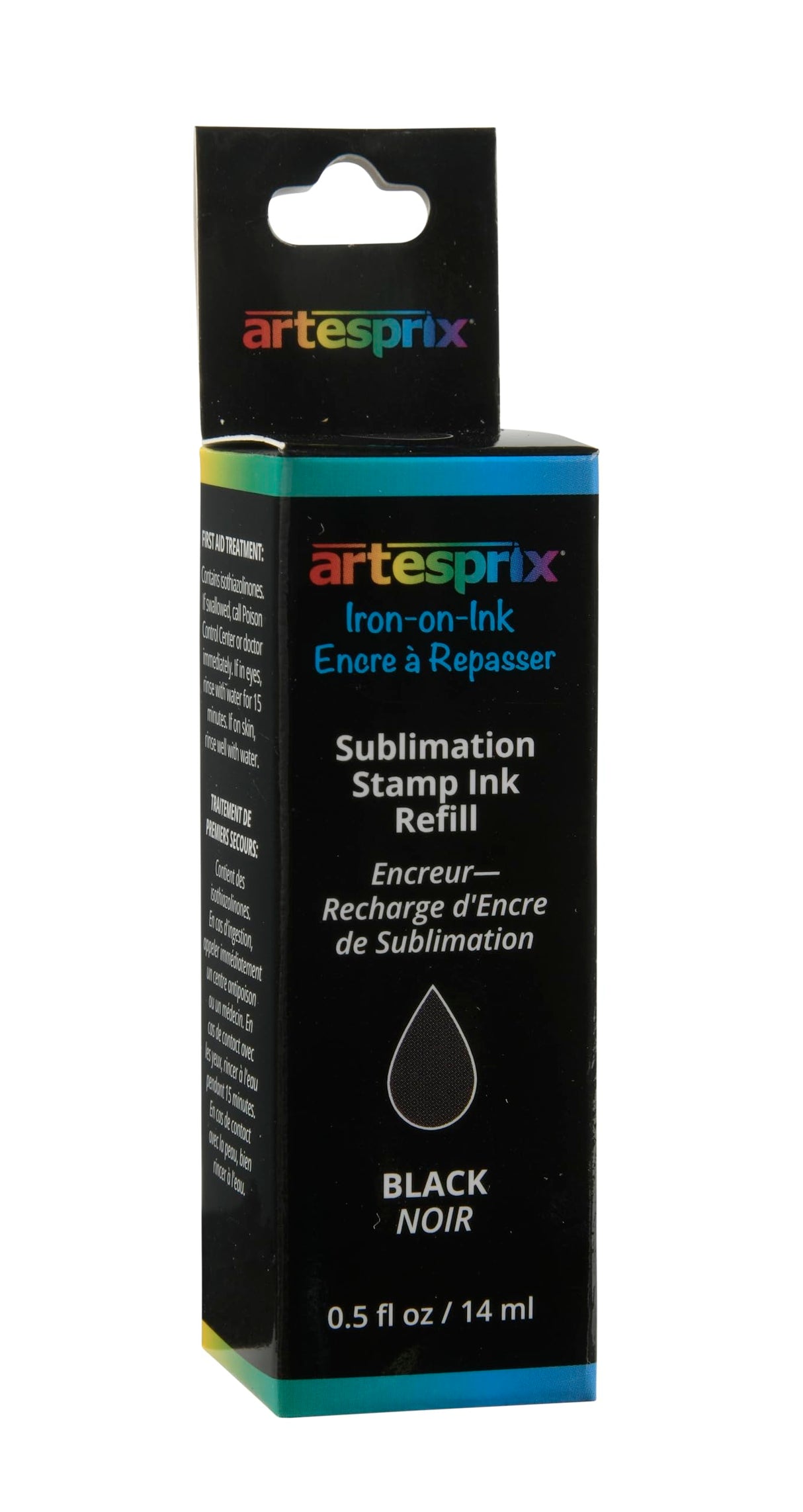 Artesprix Sublimation Ink for Crafting, Painting, Stamping, & Air Brush, Black, 0.5 fl. oz. Artesprix