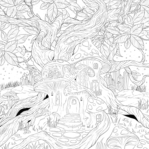Mythographic Color and Discover: Wolf Moon: An Artist’s Coloring Book of Moonlit Animalia WoodArtSupply