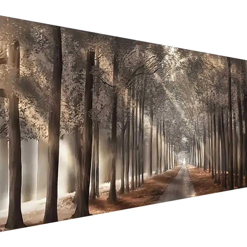 BOHADIY Forest Diamond Painting Kits for Adults 5D Large Landscape Diamond Art Kits for Adults Full Drill Woods Diamond Art Painting Kits Gem Art Kits for Wall Decor 27.5x15.7Inch Sunshine Tree BOHADIY