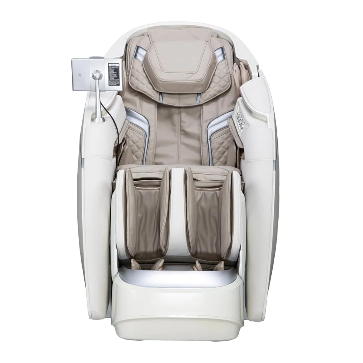 Osaki OS-Pro 4D DuoMax SL-Track Massage Chair with Intelligent Health Detection, Dual Roller 4D Mechanism, Piano Key Massage, Taupe Osaki