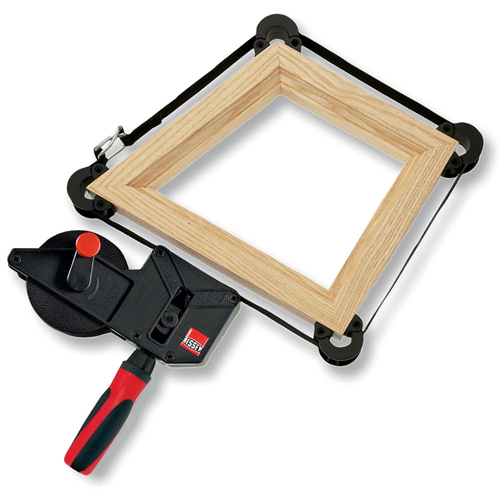 BESSEY VAS-23+2K-CB, 23 ft Variable Angle Strap Clamp with 4 Clips Bessey