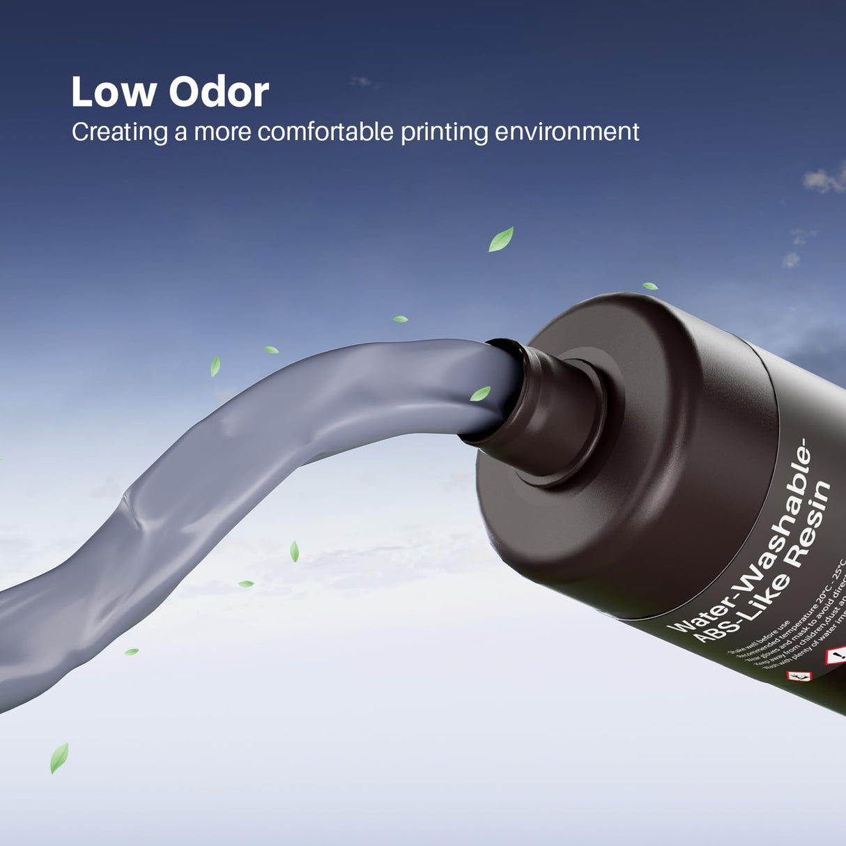 ELEGOO Water Washable ABS-Like 3D Printer Resin, High Durability and Toughness, Low Odor, Wide Compatibility for Mars Saturn Jupiter MSLA DLP LCD 3D Printing, Black 2000g ELEGOO