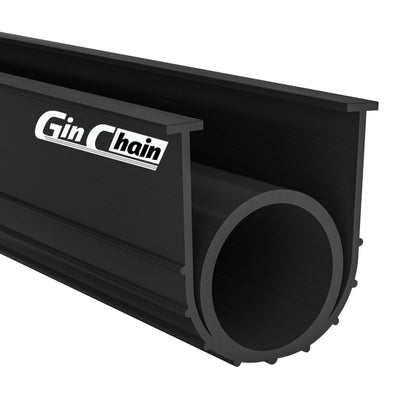 Ginchain Garage Door Seals Bottom Rubber Weather Stripping Kit with 1/4" T-Ends Seal Strip Replacement, Universal U+O Ring Weatherproof Threshold Buffering Sealing Rubber