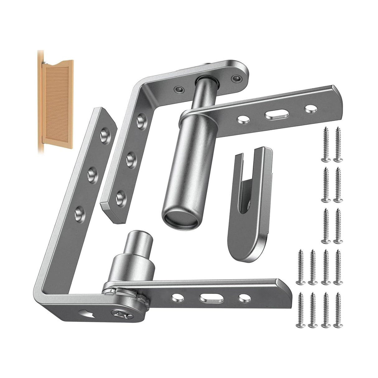 S&Z TOPHAND® 36in x 42in Swinging Louvered Cafe Doors,Solid Wood, Room Divider, Home, Kitchen, Bar S&Z TOPHAND