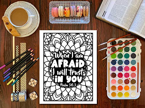 Bible Verse Coloring Book for Girls WoodArtSupply
