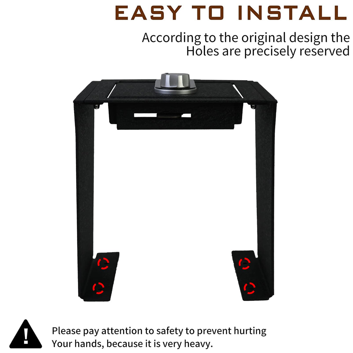 Center Console Gun Safe Vault - TuoJue Console Safe Lock Box Compatible with 2021-2025 Ford Bronco With Full Floor Console Model, with Superior Fingerprint Lock, Center Console Organizer TUOJUE