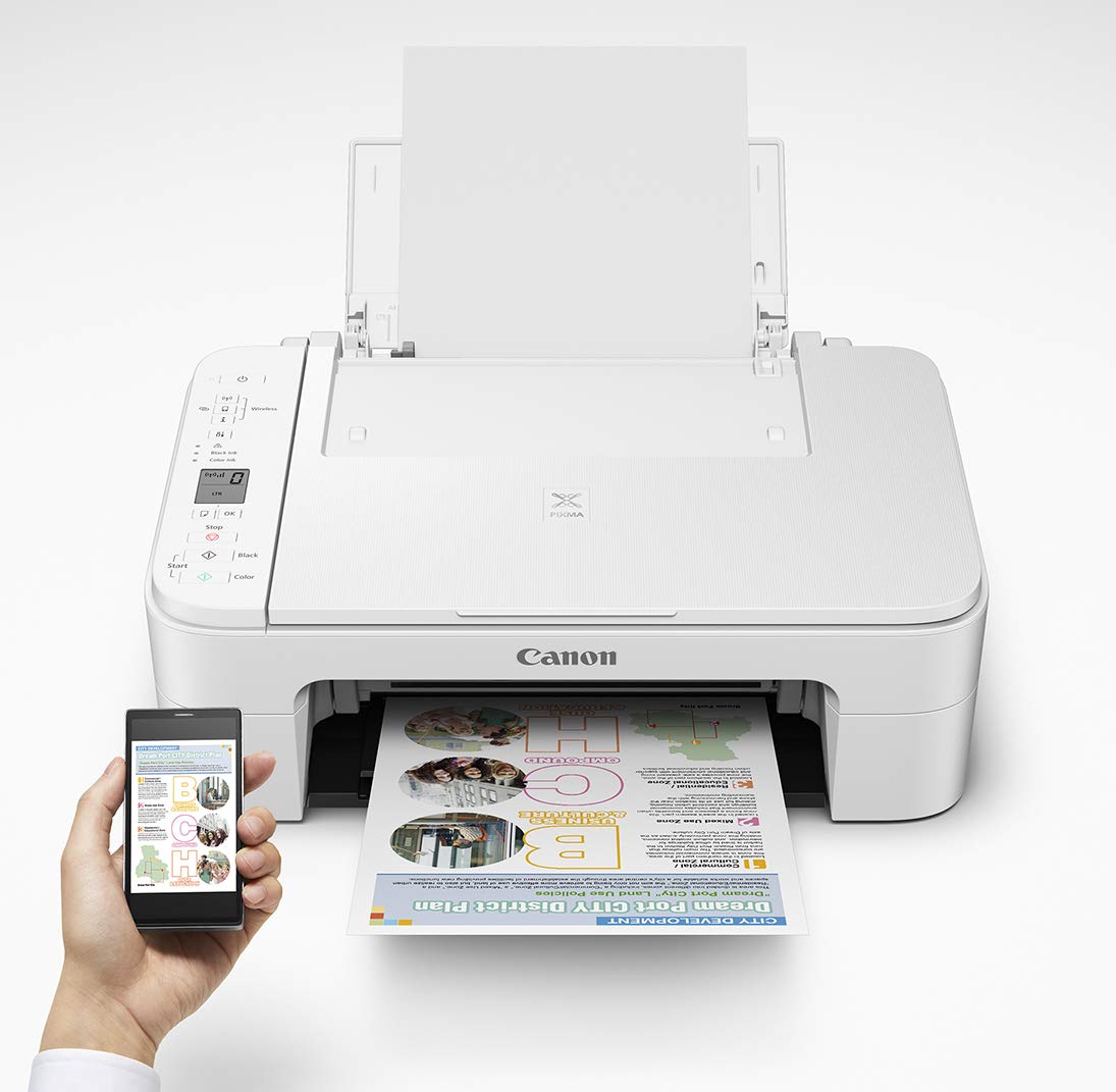 Pixma Canon TS3322 Wireless All in One Printer - White Canon