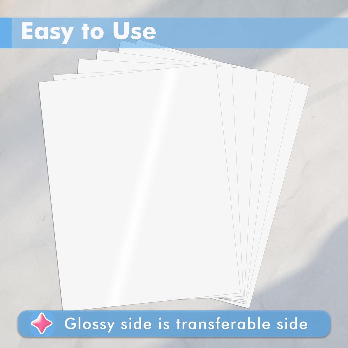 KOALA Sublimation Sticker Paper Glossy White Waterproof Vinyl 8.5x11 inch 25 Sheets, Quick Dry Vivid Colors Holds Ink well KOALA PAPER