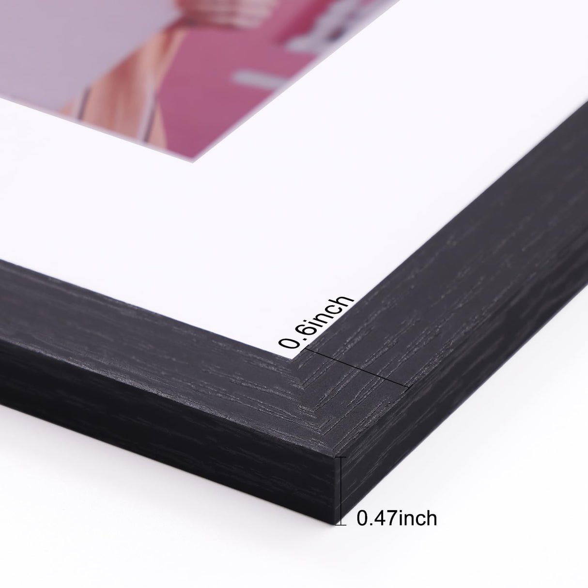 Vittanly 11x14 Picture Frame, Display Pictures 8x10 with Mat or 11x14 without Mat, Photo Frame for Wall or Table Top Display, Black, 1 Pack Vittanly