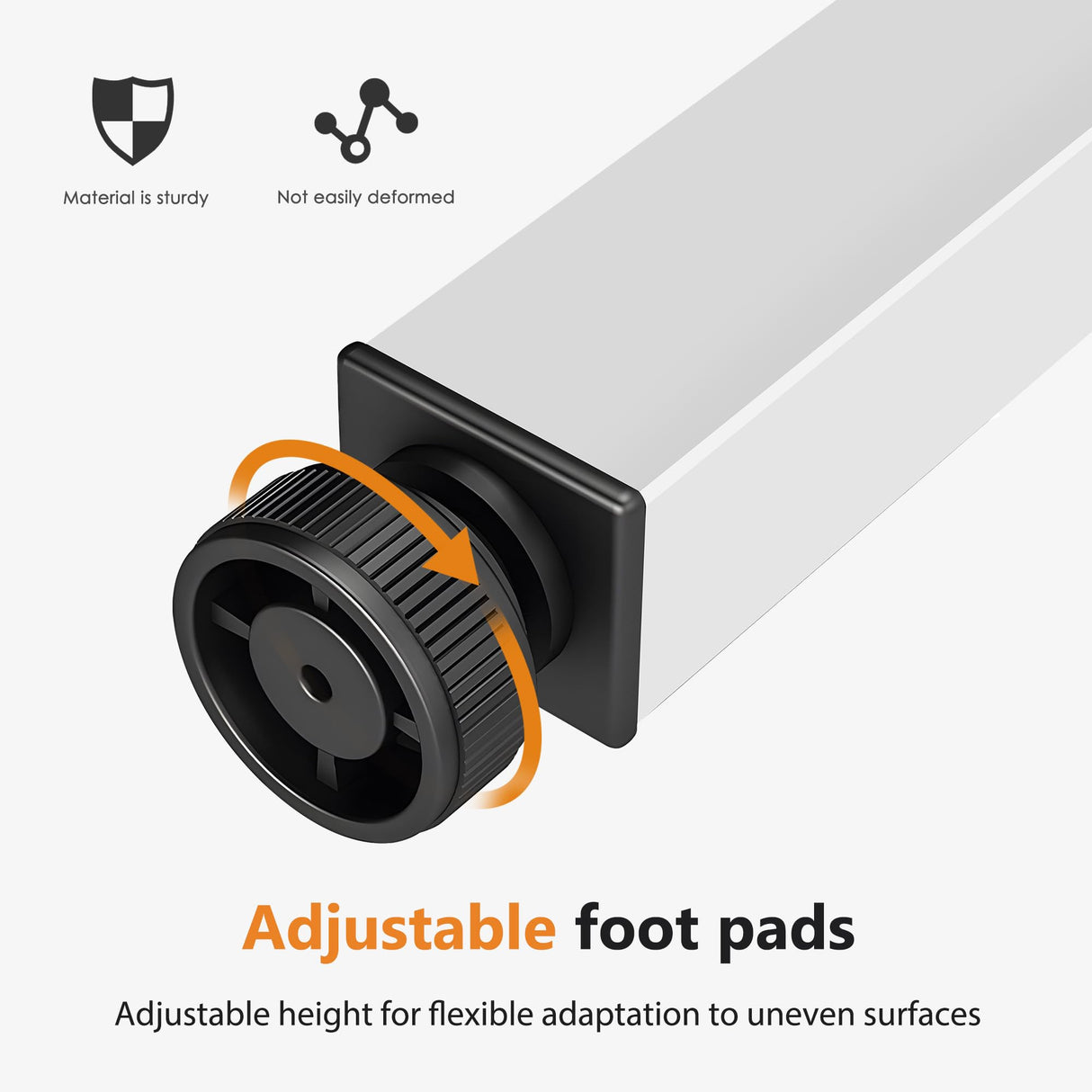 DlandHome 47 inches Folding Table Computer Desk Portable Table Activity Table Conference Table Home Office Desk, Fully Assembled White DND-ND5-120WW DlandHome