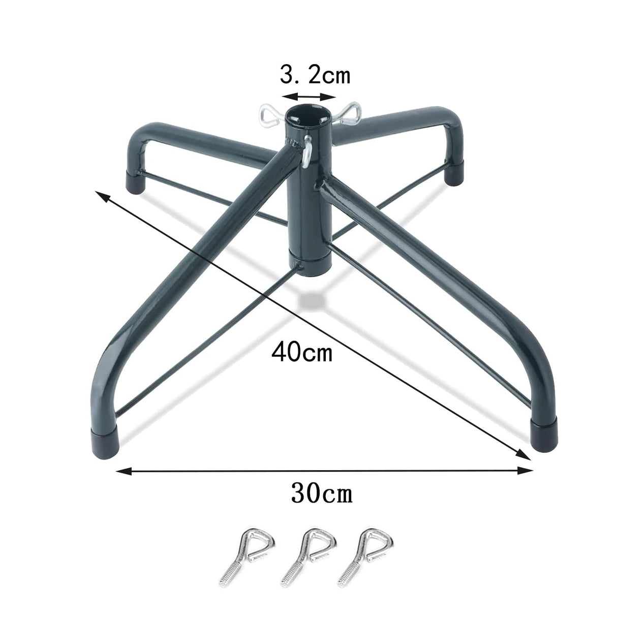 Christmas Tree Stand for Artificial Trees, Tree Stand, Suitable for Artificial Trees Ranging From 4 Feet to 6 Feet, Tree Stand for Artificial Tree, Christmas Tree Legs Replacement Plastic, 40cm YEYUXWT