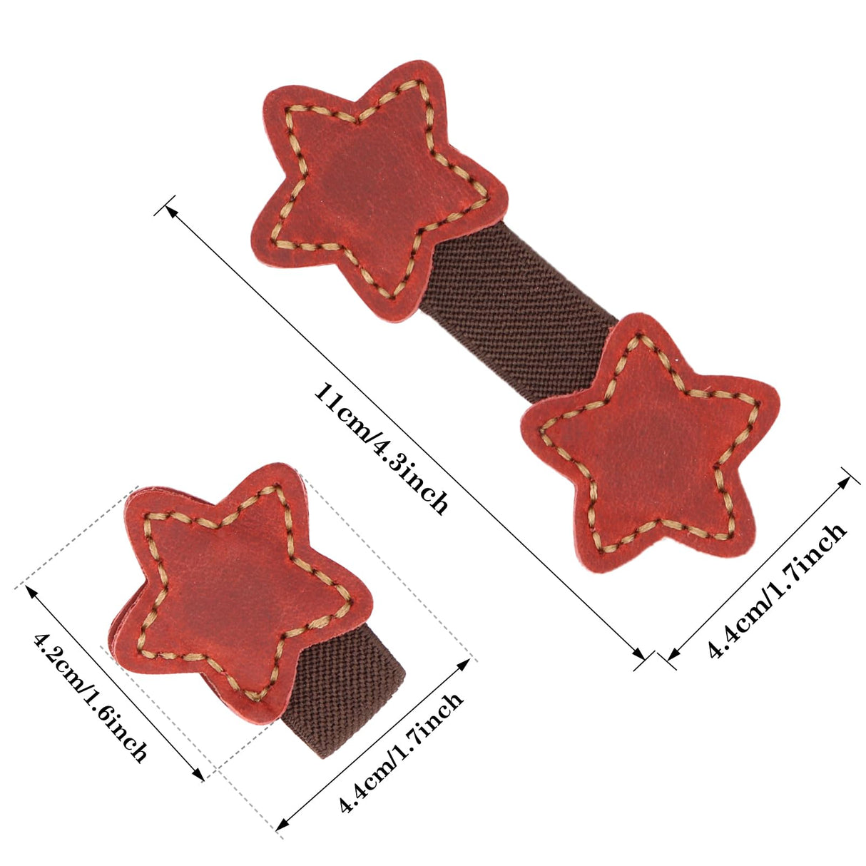 QUYANGCHIFENG 2pcs Magnetic Leather Bookmarks, Handmade Magnet Bookmark Clips, Suitable for Women, Men, Students,Teachers and Other Reading Enthusiasts, Gifts Set for Book Lovers QUYANGCHIFENG